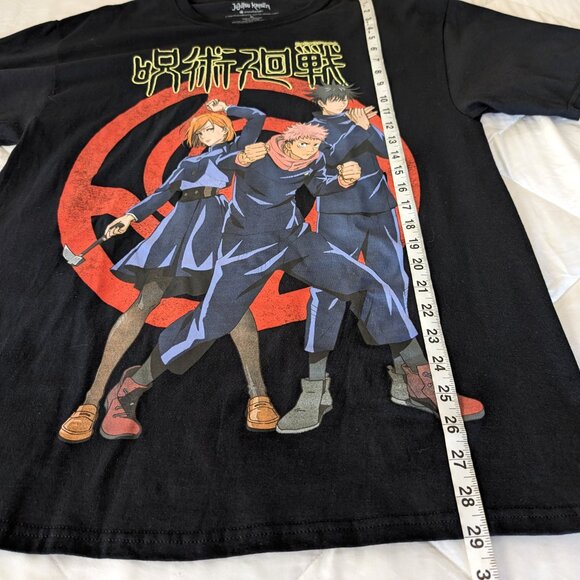 JUJUTSU KAISEN T Shirt‎ Men's XL Black Graphic Crunchyroll Short Sleeve - Picture 8 of 8